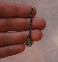 Лот: 21577422. Фото: 4. Ложка-загребушка серебряная. Кошельковый... Красноярск