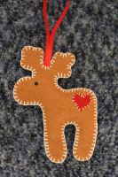 Лот: 3523877. Фото: 3. Оленёнок новогодний! (ручная работа... Сувениры, подарки