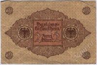 Лот: 1635330. Фото: 2. Германская Империя. 2 марки 1920г... Банкноты