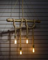 Лот: 10744324. Фото: 4. Оригинальная люстра из бамбука... Красноярск