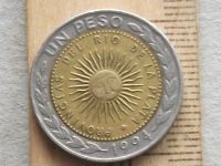 Лот: 16205917. Фото: 6. Монета 1 песо один Аргентина 1994...