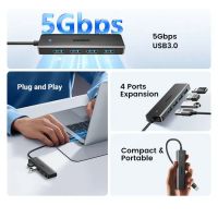 Лот: 21506726. Фото: 2. USB-хаб UGREEN CM219 4-Port USB... Красота и здоровье