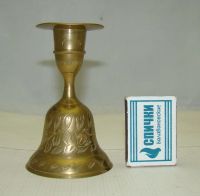 Лот: 18655688. Фото: 2. Подсвечник - колокольчик винтажный... Антиквариат