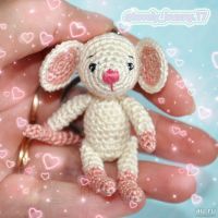 Лот: 13971323. Фото: 2. Вязаная мышка, мышь, мышонок... Ручная работа