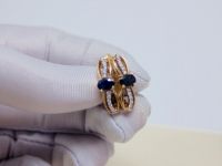 Лот: 13941541. Фото: 6. ЗОЛОТОЕ КОЛЬЦО С БРИЛЛИАНТАМИ...