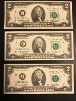 Лот: 17365578. Фото: 5. Набор купюр два доллара США разные...