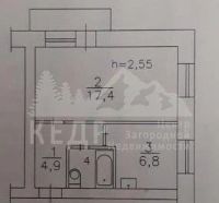 Лот: 14463248. Фото: 11. Продается однокомнатная квартира...