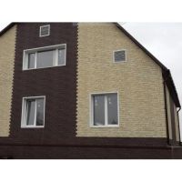 Лот: 9201638. Фото: 2. Фасадные панели Stein Темный Орех. Отделочные материалы
