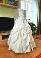 Лот: 9747359. Фото: 3. Свадебное платье 44-48 белое. Одежда, обувь, галантерея
