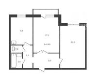 Лот: 21085753. Фото: 3. 2-к. квартира, 52.9 м², 10/10... Недвижимость