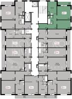 Лот: 17082170. Фото: 2. Продается 2 комн. 60,7 м2. Продажа