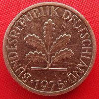 Лот: 1589147. Фото: 2. (№752-3/LF) 1 пфенниг 1975 (ФРГ... Монеты
