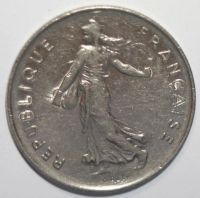 Лот: 8855187. Фото: 2. 5 франков 1987 год. Франция. Монеты