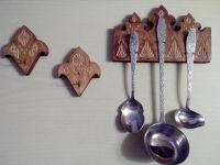 Лот: 7285963. Фото: 2. Крючки и держатель для столовых... Скульптура, резьба