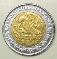 Лот: 1583382. Фото: 2. Мексика. 1 песо 2003г. Биметалл... Монеты