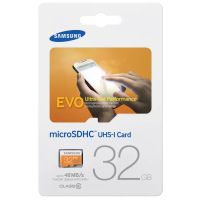 Лот: 5699827. Фото: 2. Samsung EVO microSDHC UHS-I 32GB... Носители информации
