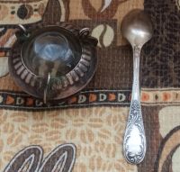 Лот: 21759004. Фото: 5. Мельхиор СССР. Приборы для горчицы...
