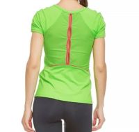 Лот: 6336430. Фото: 2. Одежда для фитнеса. Зеленая футболка... Спортивная одежда