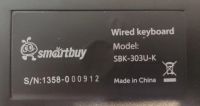 Лот: 18343747. Фото: 4. Клавиатура проводная Smartbuy... Красноярск