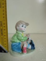 Лот: 17266054. Фото: 4. Статуэтка фигурка мальчик с собачкой. Красноярск