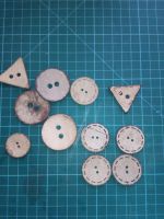 Лот: 12595180. Фото: 3. Большие кокосовые пуговицы. Ручная работа