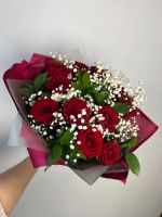 Лот: 25025911. Фото: 2. Букет из красных роз. Цветы, букеты