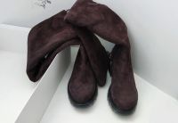 Лот: 25649930. Фото: 2. Сапоги Ботфорты, натуральная замша... Женская обувь