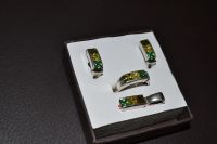 Лот: 5994174. Фото: 2. Комплект изделий из серебра с... Ювелирные изделия, бижутерия, часы