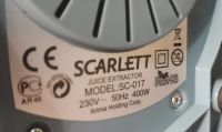 Лот: 23515741. Фото: 2. Соковыжималка Scarlett sc-017... Мелкая бытовая техника