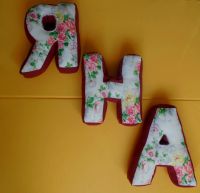 Лот: 5389028. Фото: 2. Именные подушки-буквы. Вязание, шитье