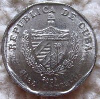 Лот: 9877188. Фото: 2. Куба 10 конвертируемых сентаво... Монеты
