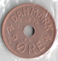 Лот: 11666847. Фото: 2. Дания 2 оре 1937 год (С2-1). Монеты