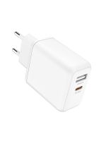 Лот: 22146489. Фото: 2. СЗУ OLMIO USB-C PD+USB-A 45W white. Аксессуары