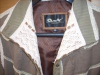 Лот: 4551173. Фото: 2. Куртка кожаная в тканевой отделке... Женская одежда