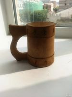 Лот: 17962926. Фото: 2. Кружка деревянная рунная. Посуда, кухонная утварь