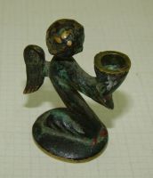 Лот: 11679242. Фото: 2. Фигурка подсвечник миниатюрный... Антиквариат