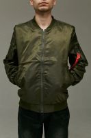 Лот: 15316275. Фото: 2. Бомбер. Темно-зеленый. 5398. Мужская одежда