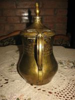 Лот: 12630507. Фото: 2. Антикварный кувшин-кумган латунь... Посуда, кухонная утварь