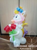 Лот: 3560438. Фото: 2. Лошадка из воздушных шаров.Фигуры... Сувениры, подарки