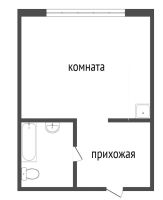 Лот: 13832215. Фото: 6. Продам 1-комн. 23.9 кв.м. Красноярск...