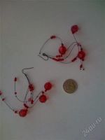 Лот: 1654192. Фото: 2. Красная бижутерия. Ювелирные изделия, бижутерия, часы