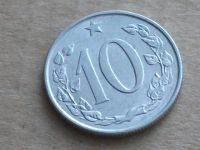 Лот: 7757279. Фото: 7. Монета 10 геллер Чехословакия...