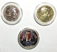 Лот: 15321346. Фото: 2. Монета 1 серебрянный доллар "Рейган... Монеты