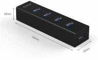 Лот: 25431232. Фото: 3. USB 3.0 hub хаб Orico H4013-U3... Компьютеры, оргтехника, канцтовары