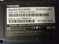 Лот: 25227200. Фото: 3. Ноутбук 17" Toshiba P25-S5263... Компьютеры, оргтехника, канцтовары