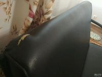 Лот: 8927776. Фото: 4. Офисный диван из кожзама чёрный... Красноярск