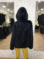 Лот: 10966822. Фото: 2. Новая норковая шуба автоледи черная... Женская одежда