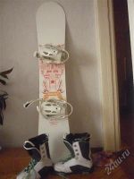 Лот: 1705766. Фото: 2. Сноуборд+боты+крепы(обмен интересен... Сноубординг