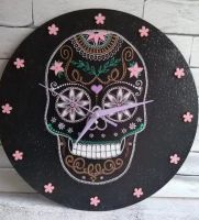 Лот: 24679174. Фото: 2. Часы настенные Sugar skull/Calavera... Предметы интерьера