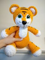 Лот: 18312933. Фото: 4. Вязаная Игрушка Амигуруми Тигр. Красноярск